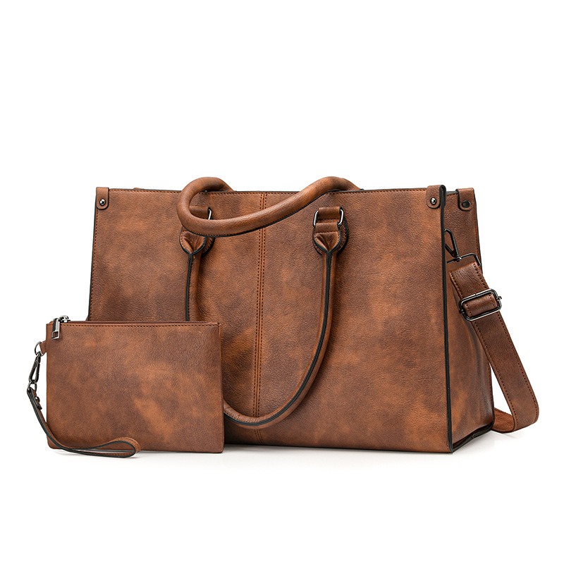 Leather Briefcase - Сумка-портфель для ноутбука из искусственной кожи,