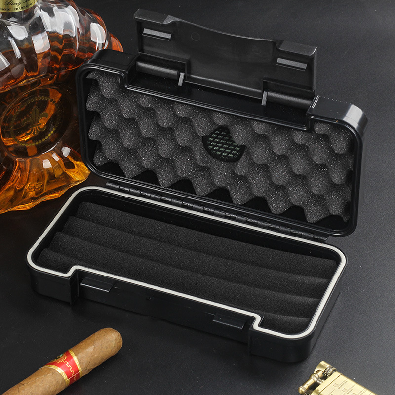 Premium Cigar Case - Пластиковый дорожный футляр для сигар -