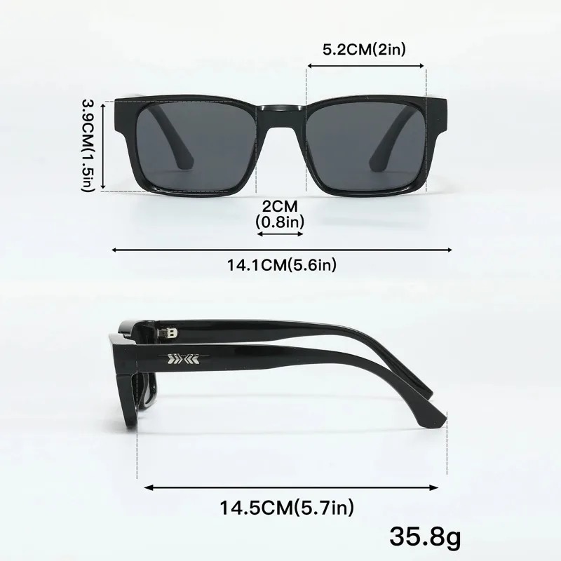 Качественные мужские квадратны – обзор и цена Sunglasses Uv400