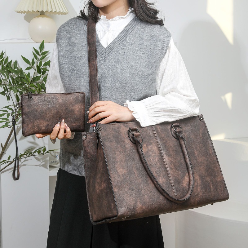 Сумка-портфель для ноутбука из – обзор и цена Leather Briefcase