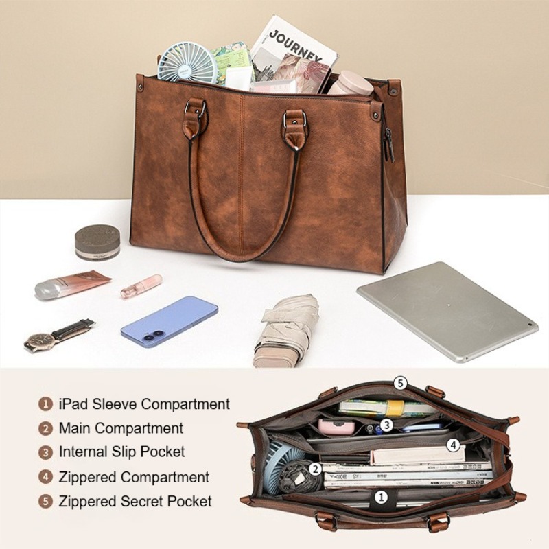 Сумка-портфель для ноутбука из – обзор и цена Leather Briefcase