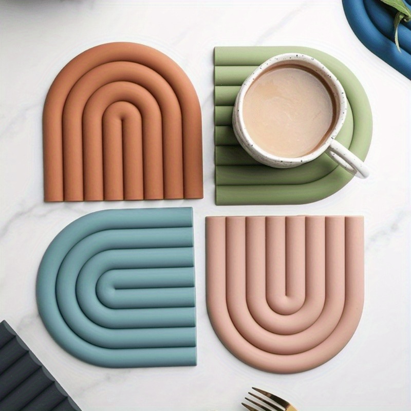 Силиконовая подставка Morandi  – обзор и цена Marble Coaster Set