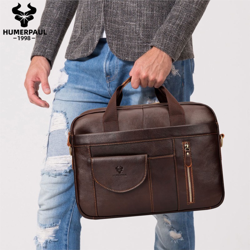 Высококачественный мужской пор – обзор и цена Leather Briefcase