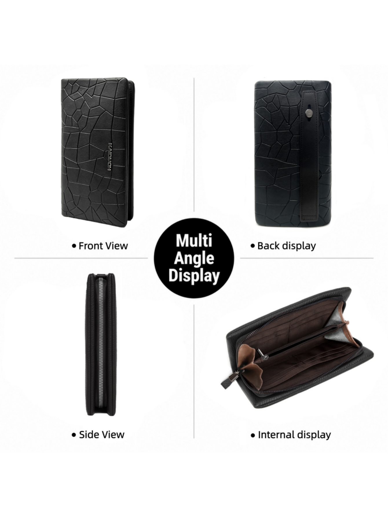 Мужской кошелек-клатч из искус – обзор и цена Leather Wallet Men