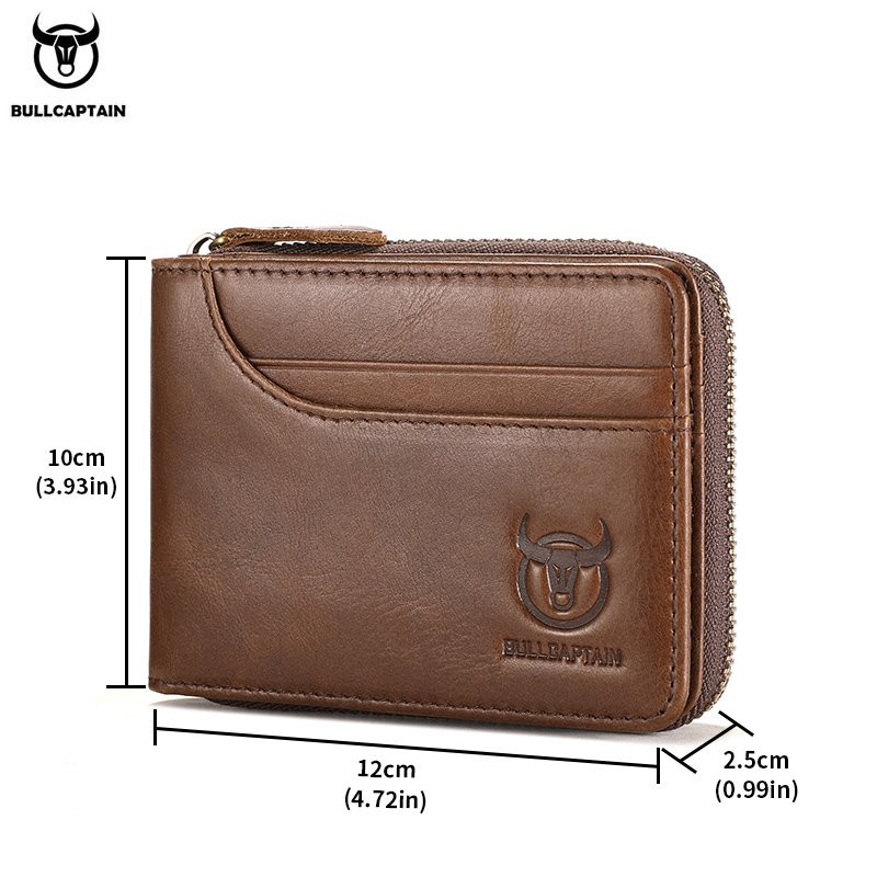 BULLCAPTAIN мужской кошелек на – обзор и цена Leather Wallet Men