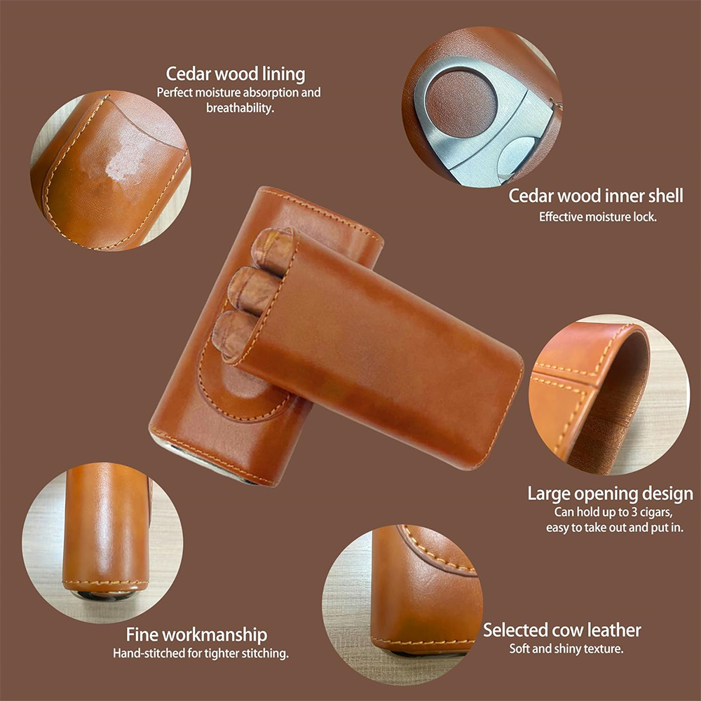 Портативный набор для хранения – обзор и цена Premium Cigar Case