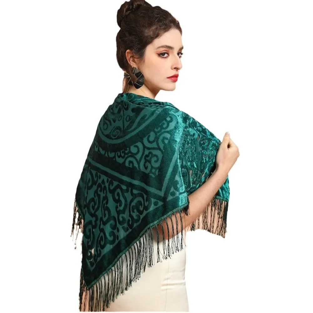 AW25 Бархатная жаккардовая шал – обзор и цена Cashmere Scarf