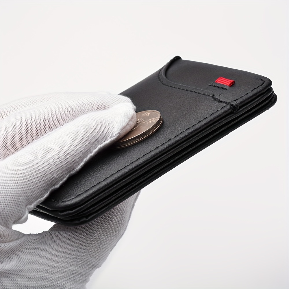 Тонкий вертикальный кошелек дл – обзор и цена Leather Wallet Men